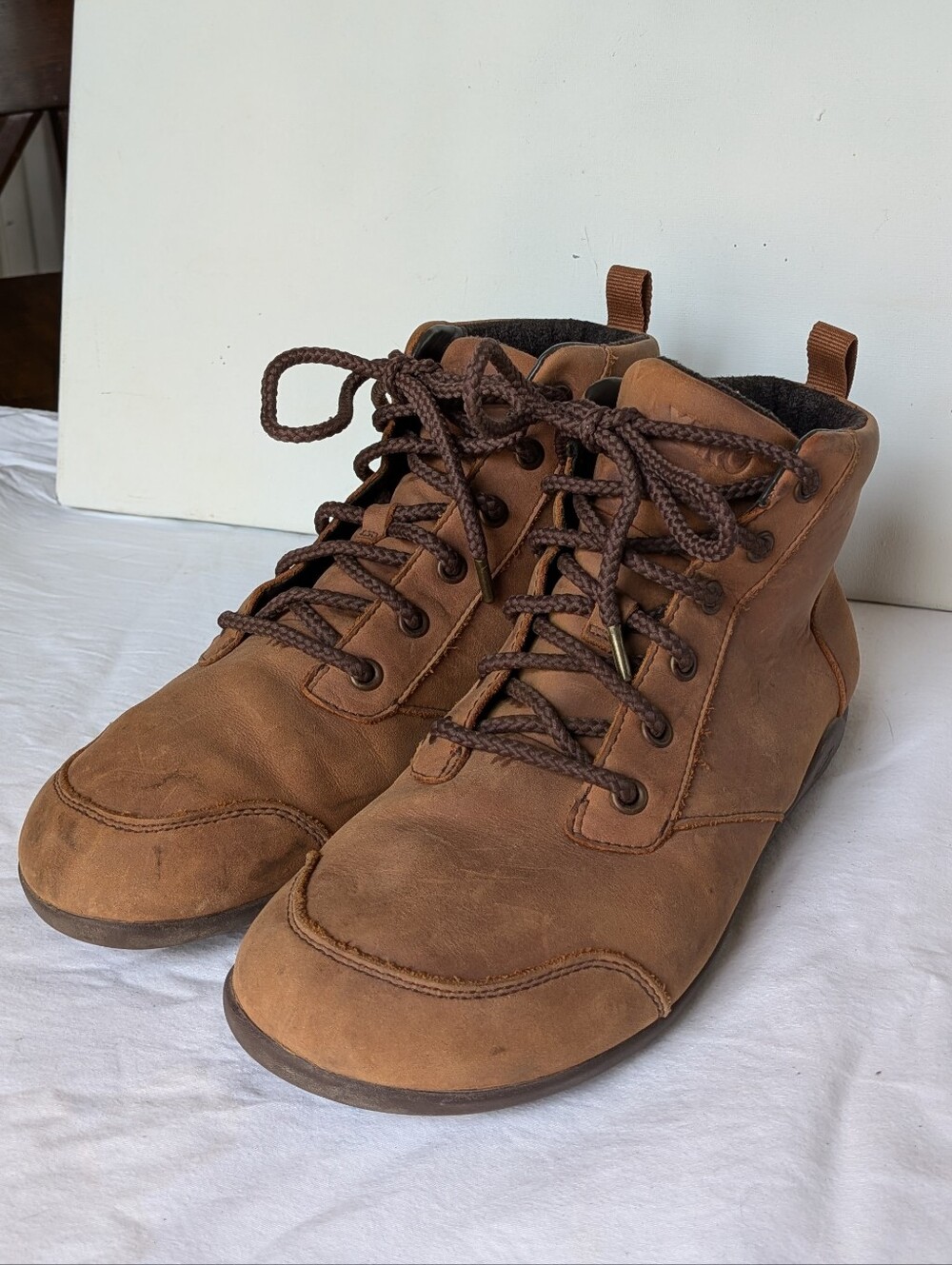 XERO Shoes Brown Men's Denver Leather Lace-Up Ankle Boots